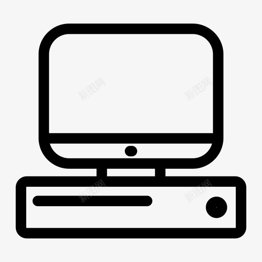 台式机电脑显示器电脑屏幕图标svg_新图网 https://ixintu.com 台式机 显示器 电脑屏幕 电脑显示器 硬件