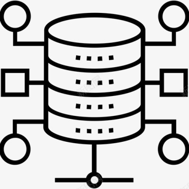 数据库架构备份计算图标图标