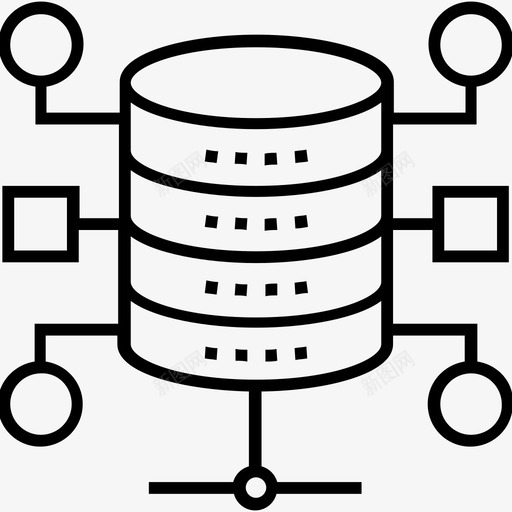数据库架构备份计算图标svg_新图网 https://ixintu.com 1400网络和搜索引擎优化平面线图标 备份 数据库架构 服务器 网络 计算