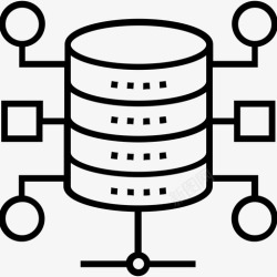 网络架构数据库架构备份计算图标高清图片