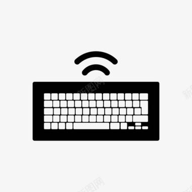 无线电脑键盘电脑键盘电子交换机图标图标