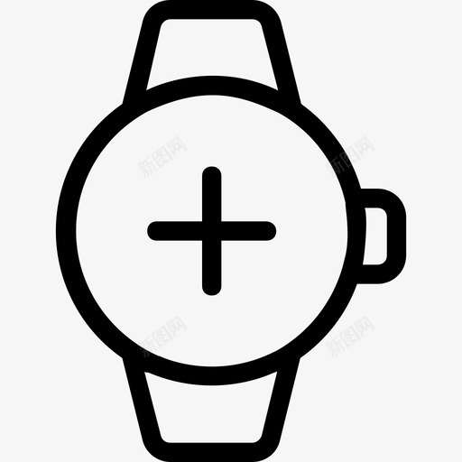 心跳手表gps手表心率表图标svg_新图网 https://ixintu.com gps手表 医疗线路图标 心率表 心跳手表 腕表 计时器 运动手表