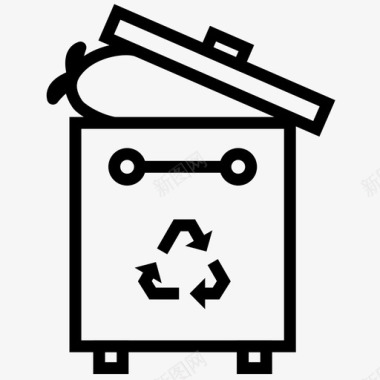 回收站垃圾场垃圾图标图标