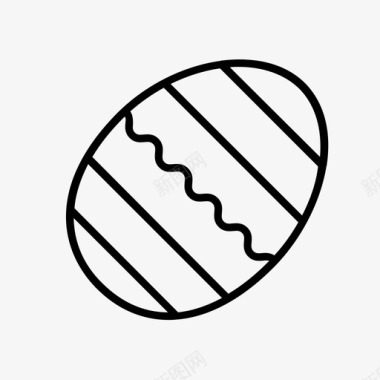 复活节彩蛋巧克力蛋装饰图标图标