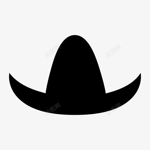 牛仔帽十加仑十加仑帽子图标svg_新图网 https://ixintu.com 十加仑 十加仑帽子 牛仔帽 配件和衣服