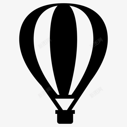 气球热气球空中旅行图标svg_新图网 https://ixintu.com 天空 杂项 气体气球 气球 热气球 空中旅行