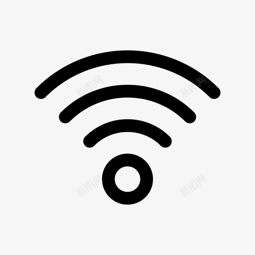 wifi设备接口图标svg_新图网 https://ixintu.com web wifi 信号 接口 用户界面 设备