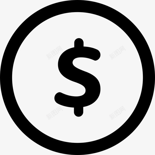 硬币美元金融图标svg_新图网 https://ixintu.com 付款 硬币 美元 货币 金融