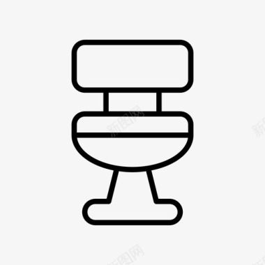 闭水浴室盥洗室图标图标