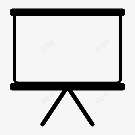 展示板画架家具图标svg_新图网 https://ixintu.com 办公家具 家具 展示板 展示架 画架