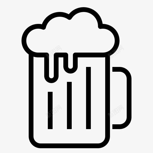 啤酒饮料冷饮图标svg_新图网 https://ixintu.com 冷饮 啤酒 夏季 派对 饮料 马克杯