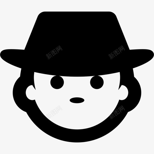 戴帽子的人人人的象形图图标svg_新图网 https://ixintu.com 人 人的象形图 戴帽子的人