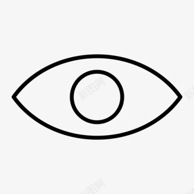 视图眼睛用户界面图标图标