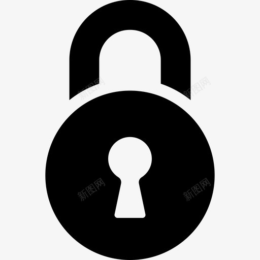 锁定的挂锁光标和指针图标svg_新图网 https://ixintu.com 光标和指针 锁定的挂锁