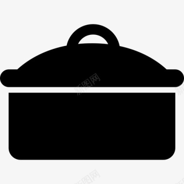 大锅烹饪食物图标图标