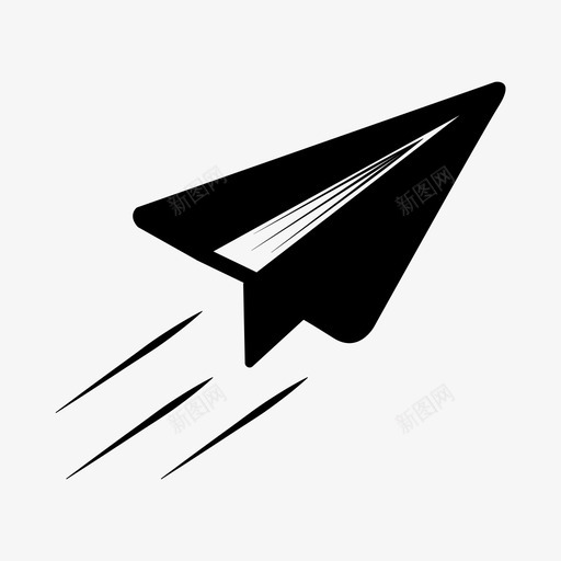 纸飞机信息火箭图标svg_新图网 https://ixintu.com 信息 火箭 纸飞机