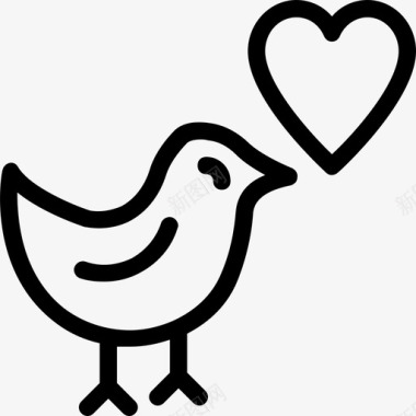 爱鸟爱信息鸽子图标图标