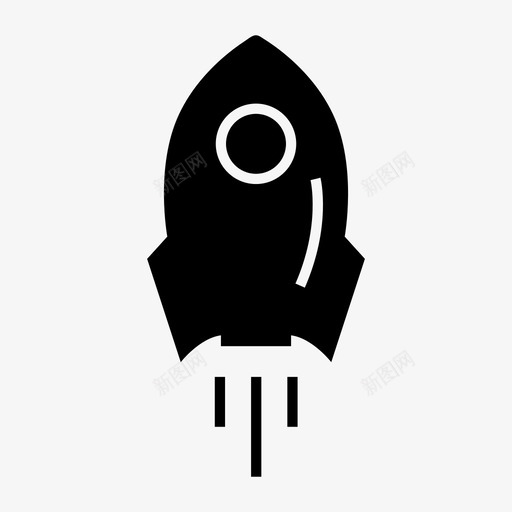 太空火箭外太空宇宙飞船图标svg_新图网 https://ixintu.com 外太空 太空火箭 宇宙飞船