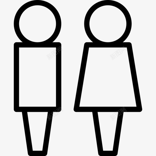 厕所标志标志酒店标志图标svg_新图网 https://ixintu.com 厕所标志 标志 酒店标志