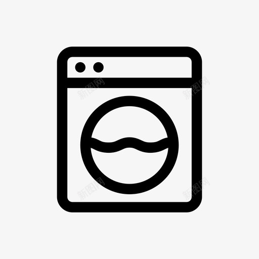 洗衣机电器洗衣房图标svg_新图网 https://ixintu.com 服务 洗衣房 洗衣机 电器