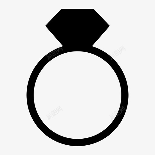 钻戒订婚订婚戒指图标svg_新图网 https://ixintu.com 珠宝 订婚 订婚戒指 配件和衣服 钻戒