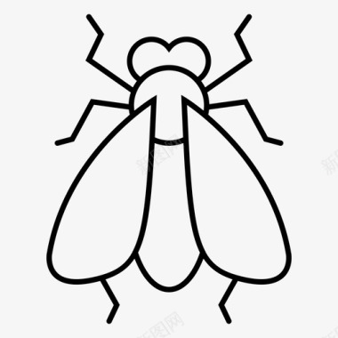 苍蝇动物虫子图标图标