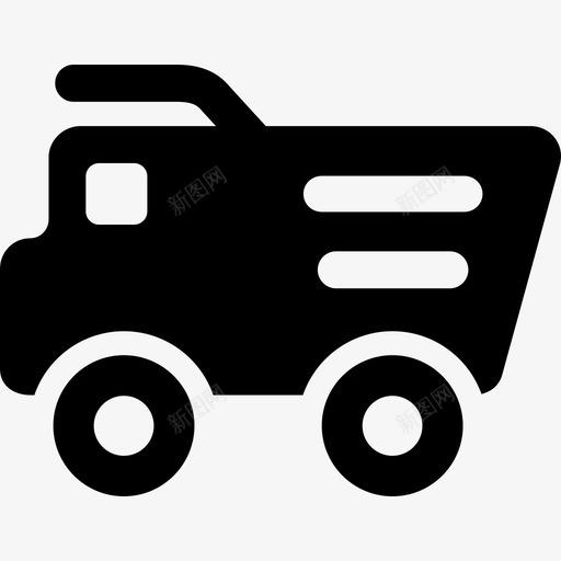 重型机械卡车运输工业流程图标svg_新图网 https://ixintu.com 工业流程 运输 重型机械卡车