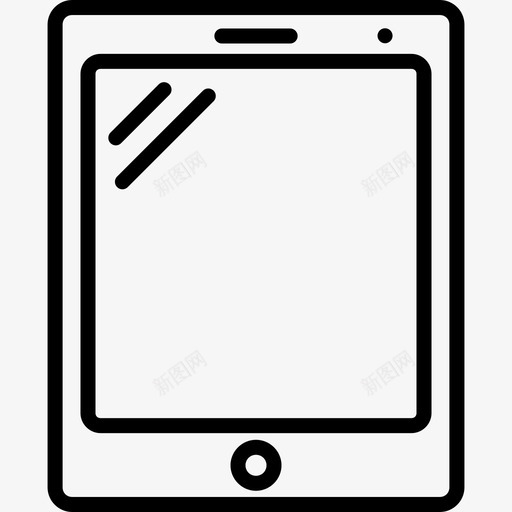 平板电脑设备ipad图标svg_新图网 https://ixintu.com ipad 平板电脑 手机 技术 界面元素系列 设备