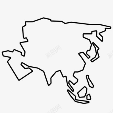 亚洲中国大陆图标图标