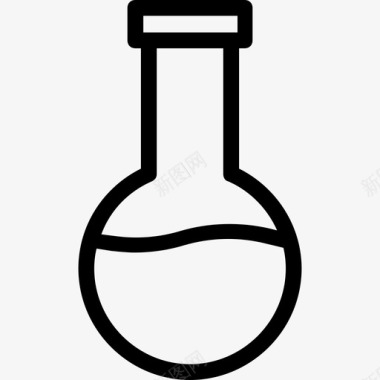 锥形瓶化学实验室图标图标
