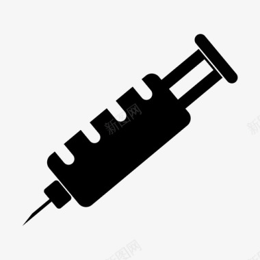 注射器注射疫苗图标图标