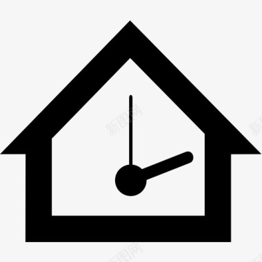 房子钟钟表图标图标