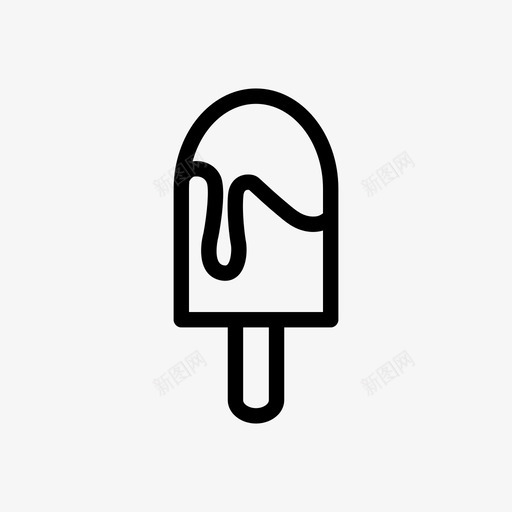 融化的冰淇淋美味的甜点图标svg_新图网 https://ixintu.com 冰淇淋 甜点 糖果 美味的 融化的冰淇淋 食物