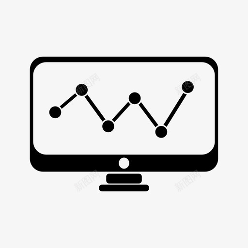 屏幕条形图比较图标svg_新图网 https://ixintu.com 图形 屏幕 条形图 比较 监视器