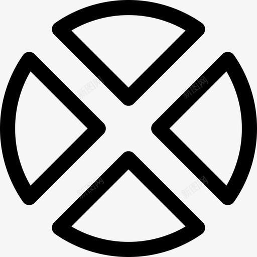 形状装饰图标svg_新图网 https://ixintu.com 四分之一 四分之一圆形拼接标签 图案 形状 形状图案 装饰 设计