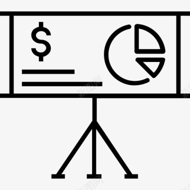 演示分析饼图图标图标