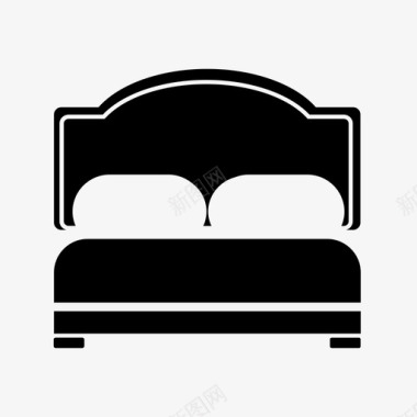 床床垫晚上图标图标