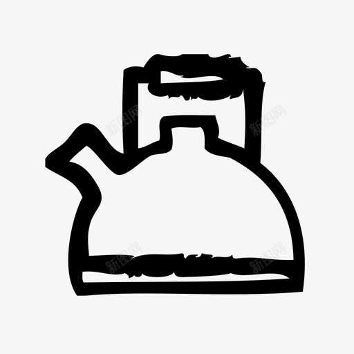 茶壶烹饪食物图标svg_新图网 https://ixintu.com 厨房 烹饪 素描 茶壶 食物 餐厅 饭菜