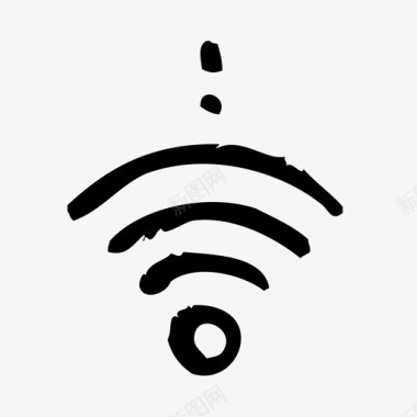非接触式wifi粗略图标图标