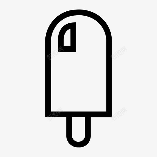 冰棒冷的食物图标svg_新图网 https://ixintu.com 冰棒 冰淇淋 冷的 夏天 食物