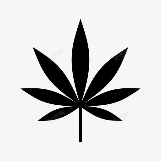 大麻大麻叶图标svg_新图网 https://ixintu.com 大麻 大麻叶