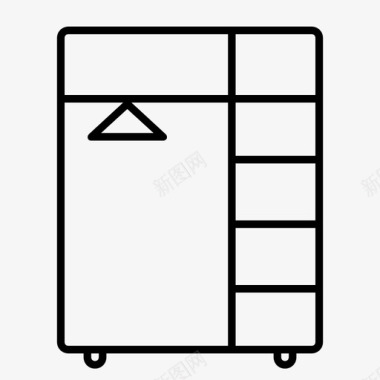衣柜抽屉柜家具图标图标