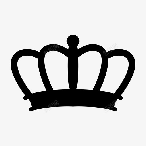 女王皇冠图标svg_新图网 https://ixintu.com 女王 皇冠