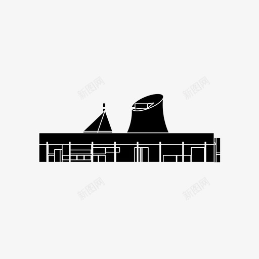 昌迪加尔议会建筑科尔布西耶图标svg_新图网 https://ixintu.com 印度 建筑 建筑杰作 昌迪加尔议会 现代 科尔布西耶