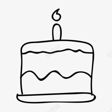 生日蛋糕纸杯蛋糕图标图标