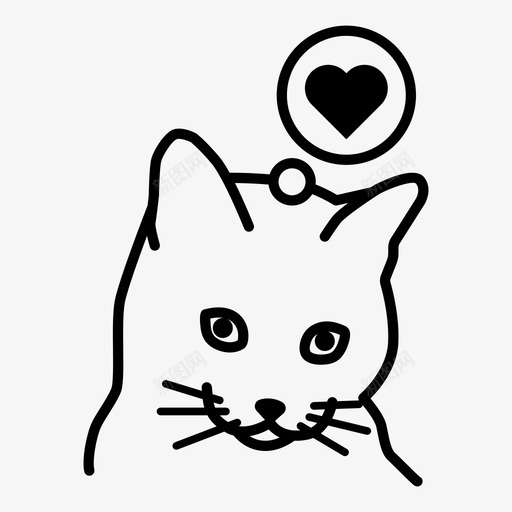 爱猫爱动物猫图标svg_新图网 https://ixintu.com 宠物 拉卡猫 爱动物 爱猫 猫