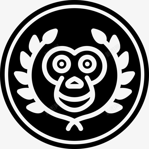 最佳动物园动物奖励图标svg_新图网 https://ixintu.com 动物 奖励 最佳动物园 猴子 美味奖励雕文 黑猩猩