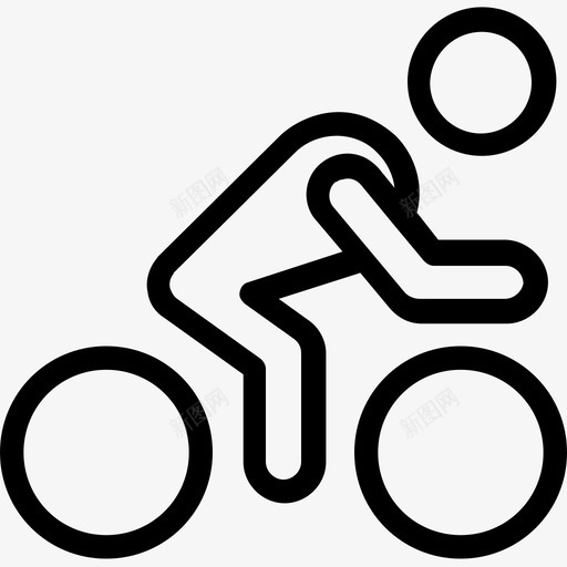 自行车医疗线图标svg_新图网 https://ixintu.com 医疗线图标 自行车