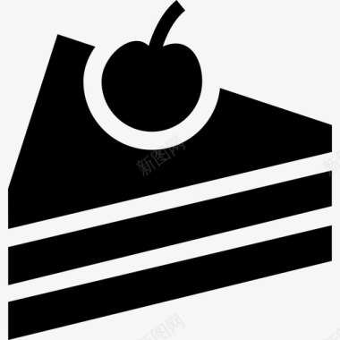 樱桃蛋糕食物poi食物图标图标