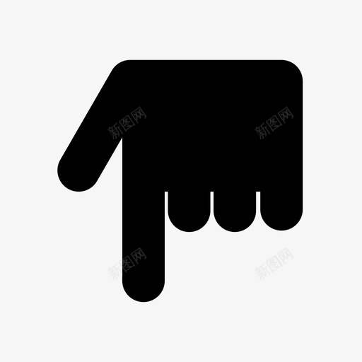 160 hand pointing downsvg_新图网 https://ixintu.com 160 hand pointing down